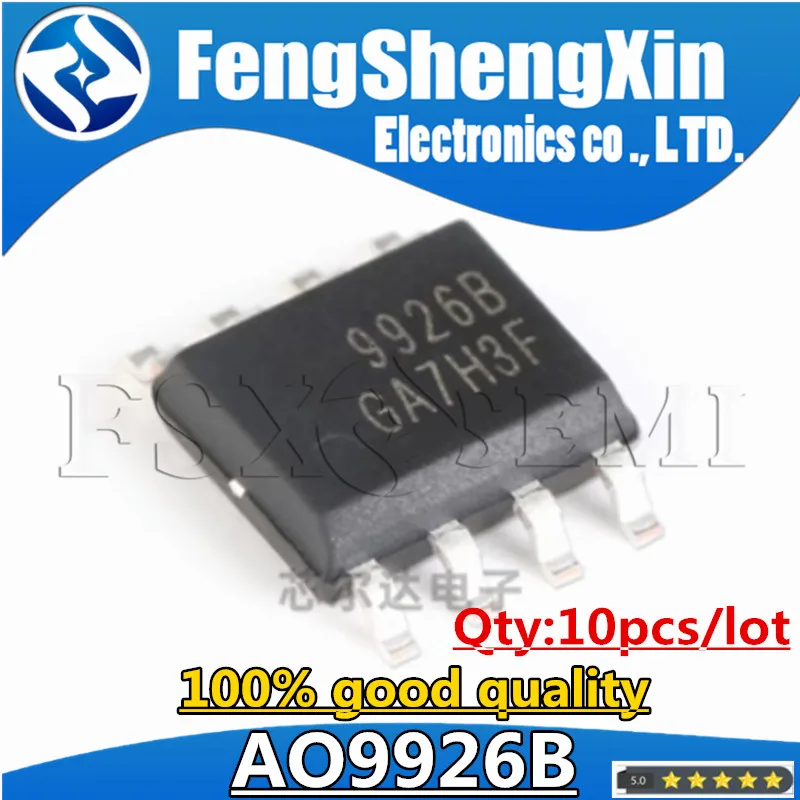 10pcs/lot  AO9926B 9926B Dual N-Channel MOSFET IC SOP-8