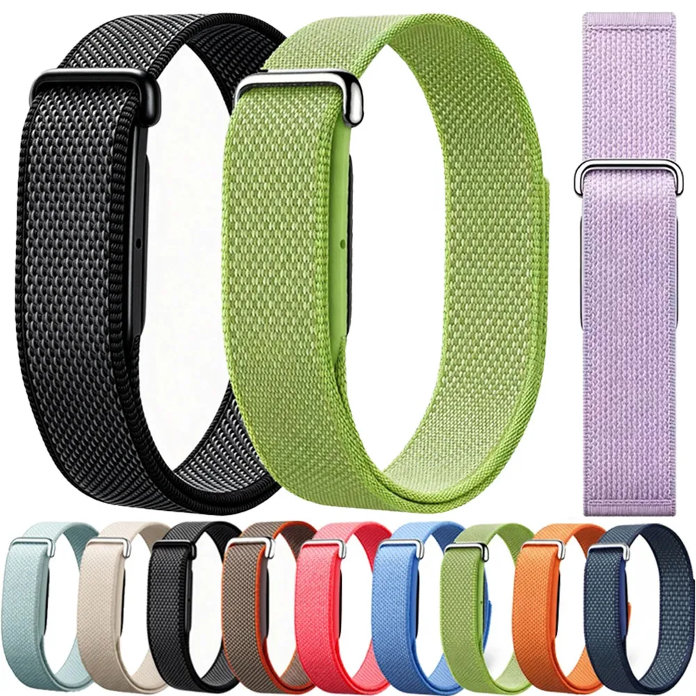 2 Pcs Nylon Braided Loop Strap for Google Fitbit Air Combined Assembly Band Replaceable for Fitbit Air Breathable Belt Accessory
