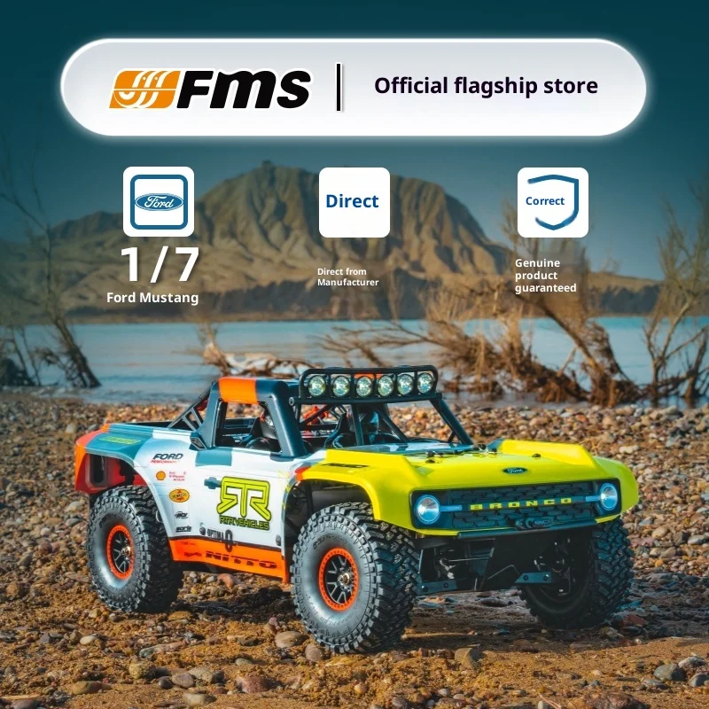 Fms 1/7 Scale Brushless 4wd Desert Short Course Truck Professional High Speed Off Road Rc Racing Remote Control Hobby Model Car