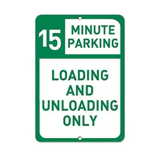 Decor Kitchen Wall Decor Plaque Metal Sign 12 x 8 Inches 15 Minute Parking Loading Unloading Only Wall Decor Beer SignChic Art U