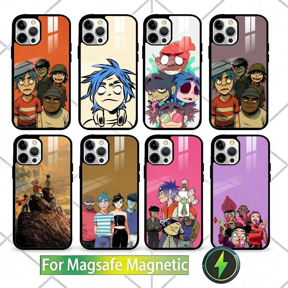 

G-Gorillaz Phone Case For iPhone17,16,15,14,13 Plus,Pro Max Magnetic For Magsafe Wireless Charging