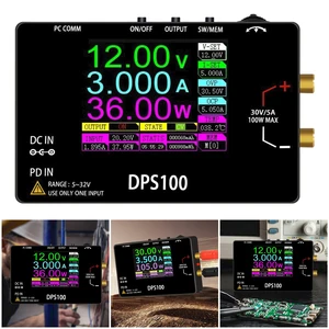 DPS100 Pocket Laboratory DC Power Supply 30V 5A 100W Max Bench Switching PD QC Programmable Voltage Regulator Power Supply