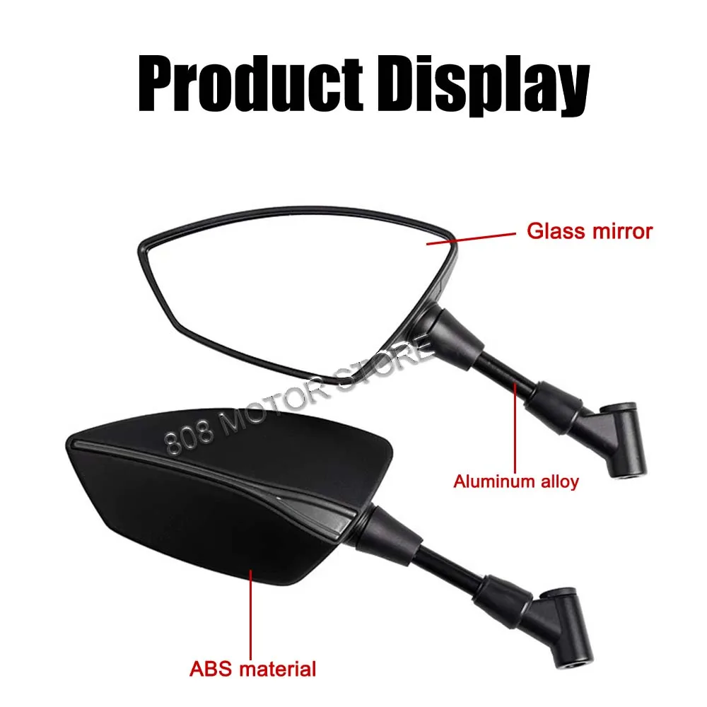 For Voge DS800X Rally Universal CNC Aluminum Tomahawk Rearview Mirrors 8mm 10mm Motorcycle Side Mirrors