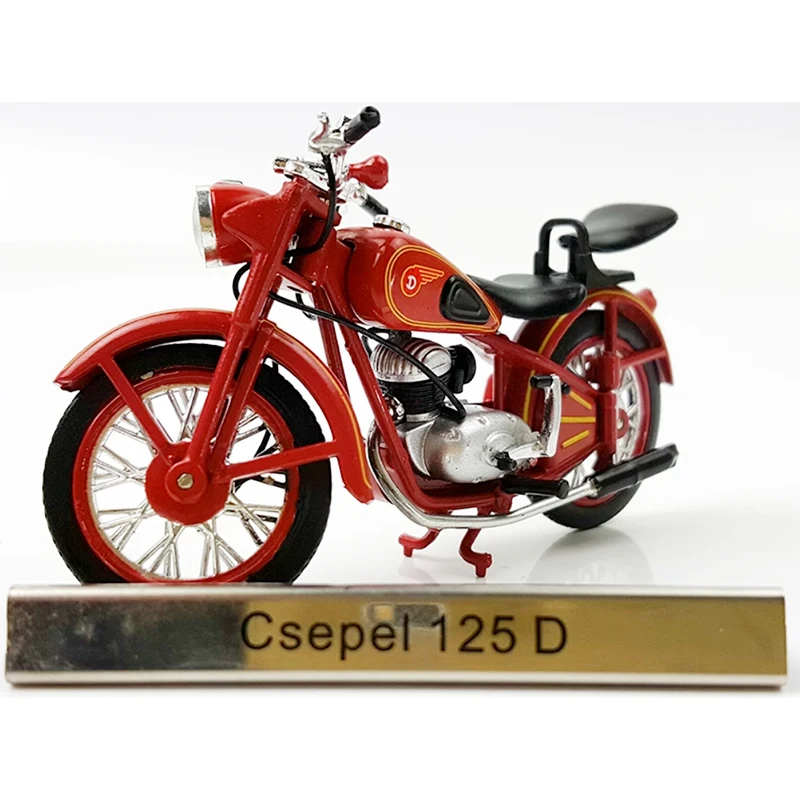 

Atlas Diecast 1:24 Csepel 125 D Motorcycle Alloy Simulation Car Model Adult Hobby Collection Decoration Gift Toy Static Display