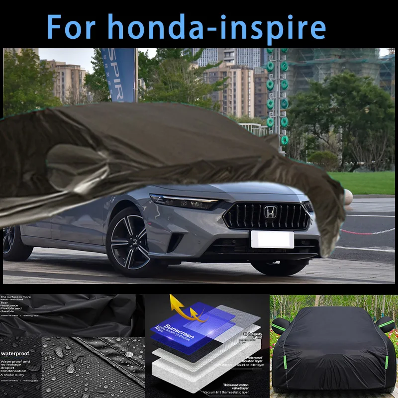 

For honda-inspite Outdoor Protection Full Car Covers Snow Cover Sunshade Waterproof Dustproof Exterior Car accessories