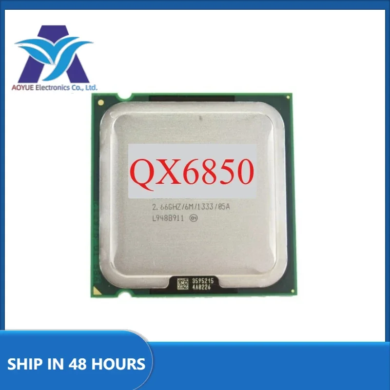 1pcs/lot perfect test Core 2 QX6850 CPU Processor Socket 775