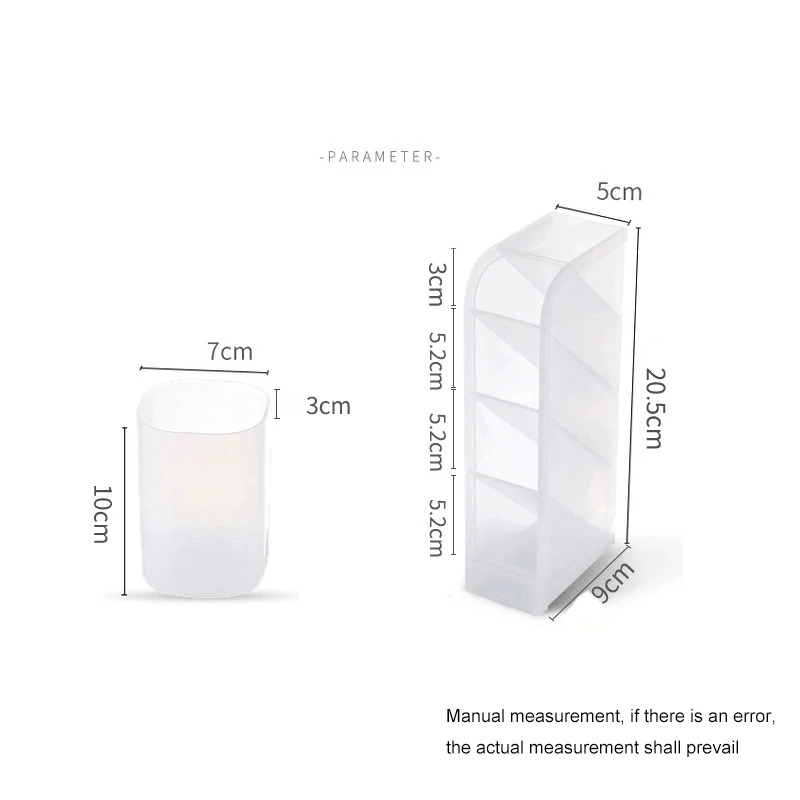 Oblique Insertion Type Stand For Pen Desktop Shelf Organizer For Cosmetics Makeup Brush Storage Box Office Stationery Organizer