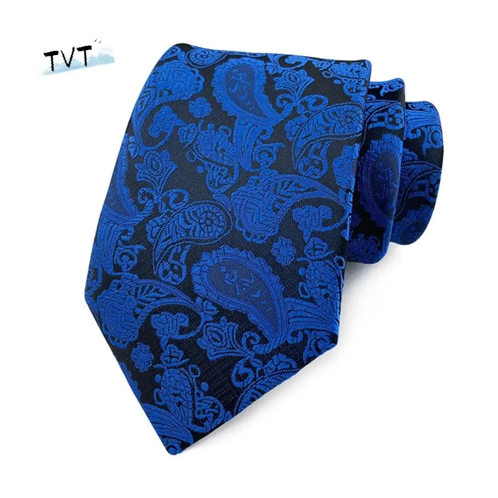 

Luxury 8CM Floral Neck Ties Jacquard Gravatas Business Formal Tie Dot Multicolor Groom Neck Wear Gifts