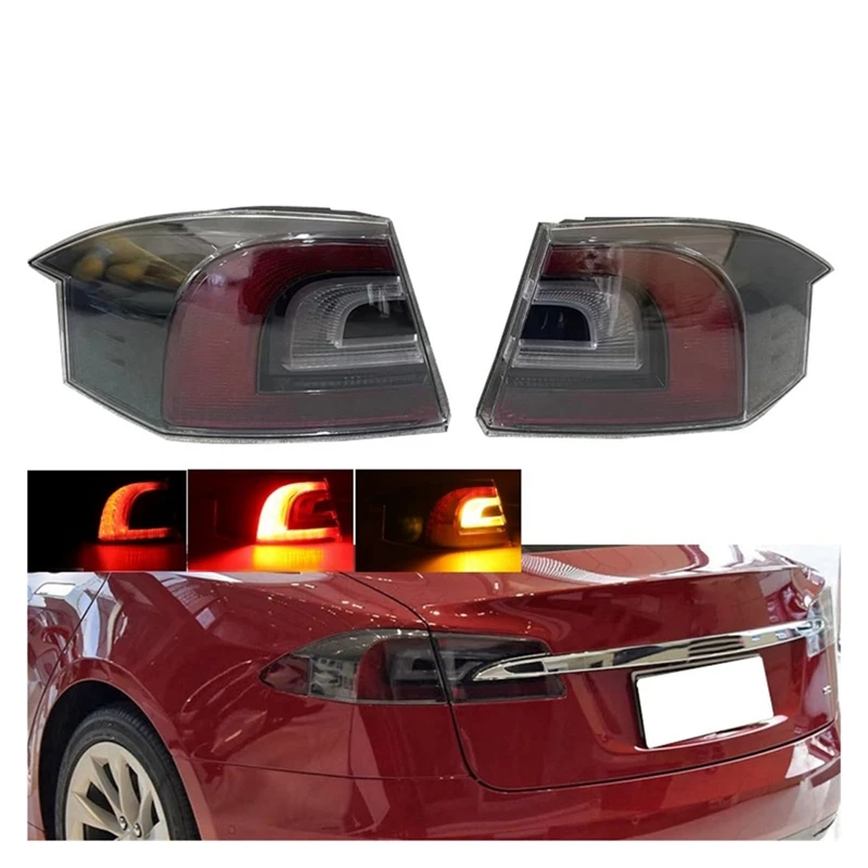 Auto Rear Tail Light Brake Light Brake Signal Light Tail Light For Tesla Model S 2016-2021 600591800 600591900