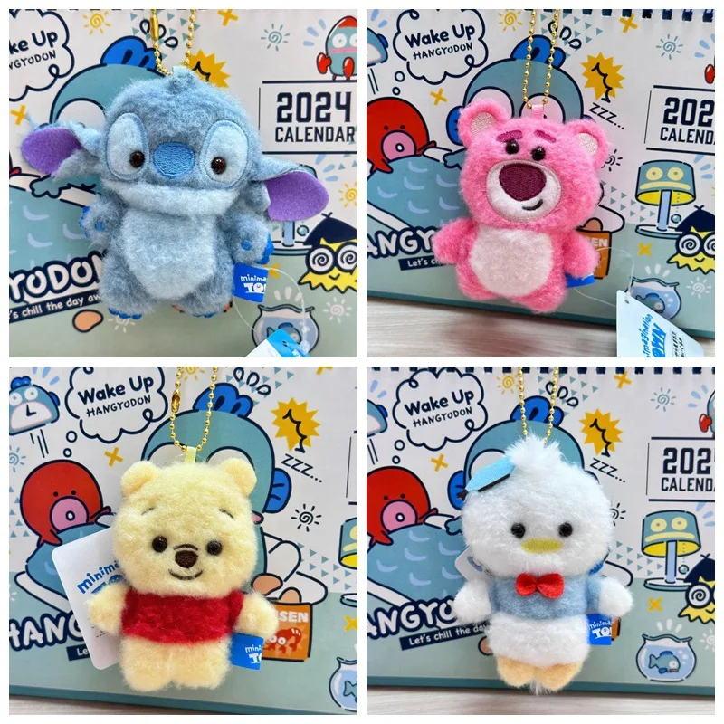 Miniso ディズニーポーカーイチゴクマドナルドダックメアリーキャットステッチぬいぐるみバッグペンダントキーホルダージュエリーギフトぬいぐるみペンダント