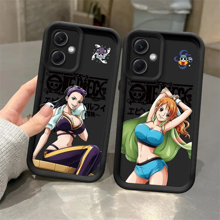 Etui z miękkiego materiału One Piece Nico Robin Nami dla Xiaomi Poco C61 C50 X3 NFC X3 Pro C51