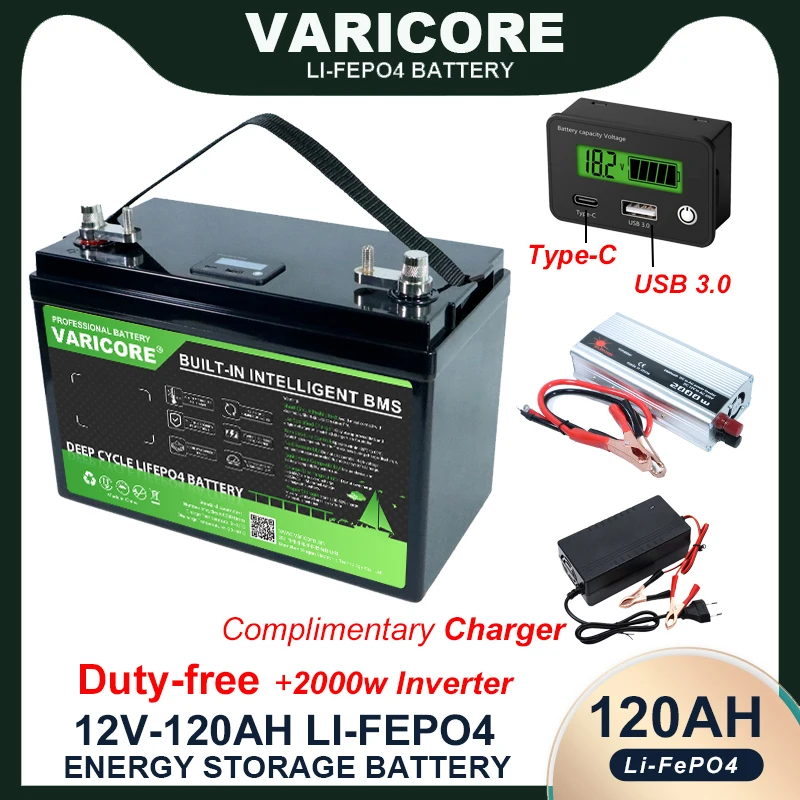 12V 120Ah 180Ah Lif… - image