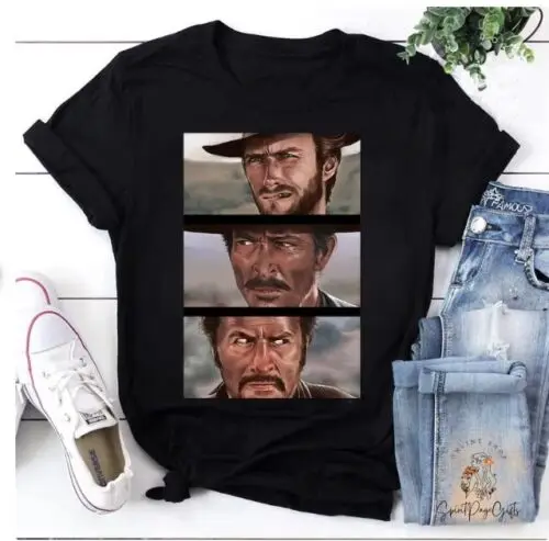 The Good The Bad And The Ugly Clint Eastwood T-Shirt, Clint Eastwood Shirt, new.