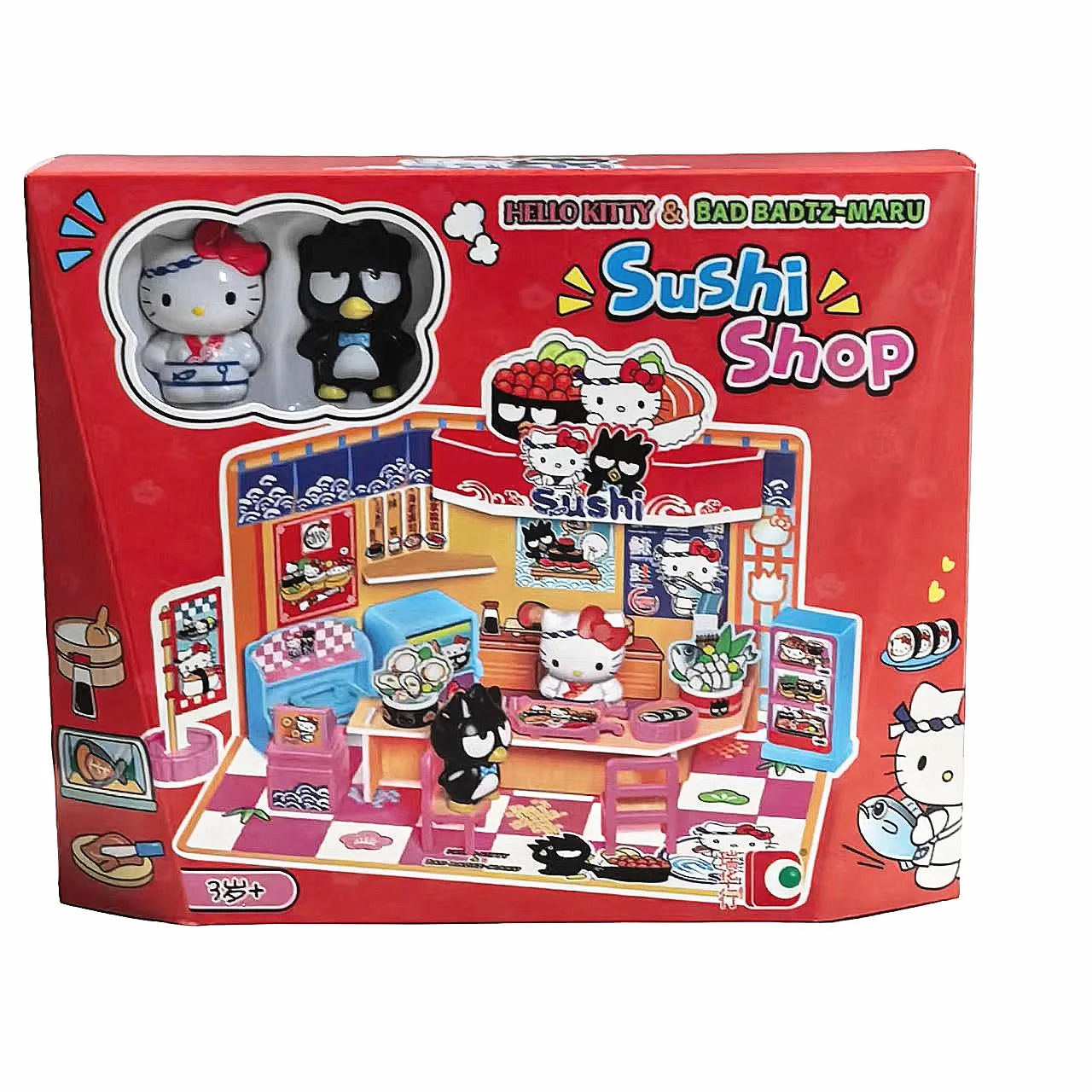 

Игровой набор Hello Kitty Street Corner Story: Симуляция мини-кафе с суши и пингвинами Hello Kitty 58039, детская игрушка
