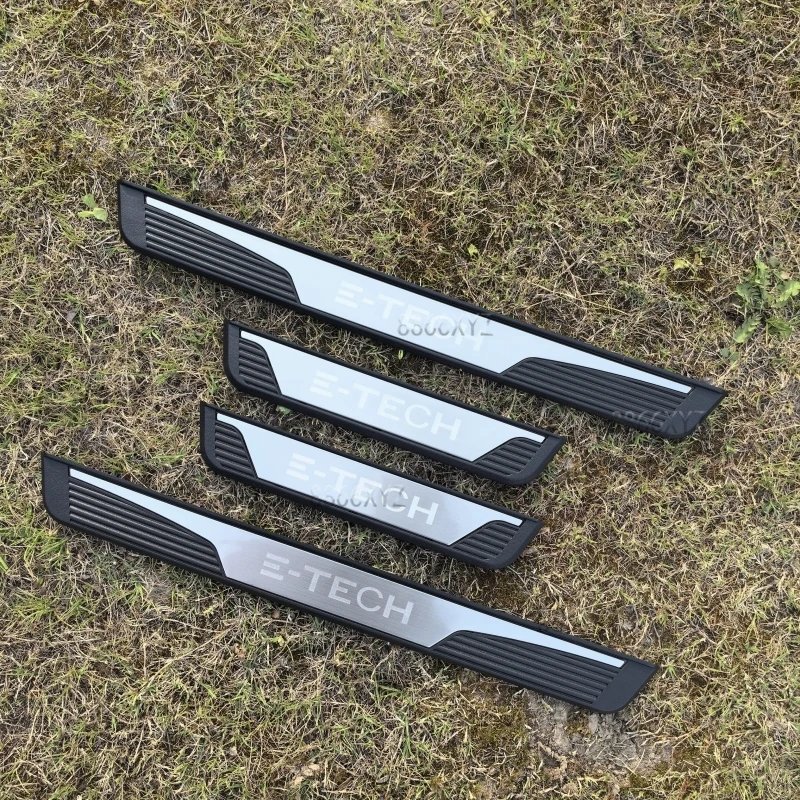 For Renault Austral Arkana E-Tech Hybrid Accessory 2019 - 2024 Car Stainless Chrome Door Sill Kick Plate Protector Cover Trim