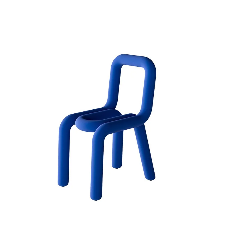 

Nordic special-shaped single backrest armchair designer lamb wool sofa chair bedroom makeup stool clothing store single chair