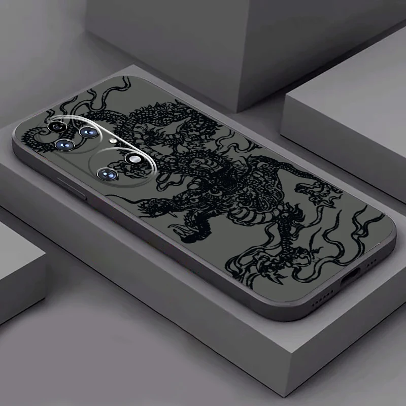 Chinese Divine Dragon Phone Case For Huawei Honor 50 50se 30 10 Lite 8X 9X Pro Mate 40 30 30E 20 10 Pro Plus