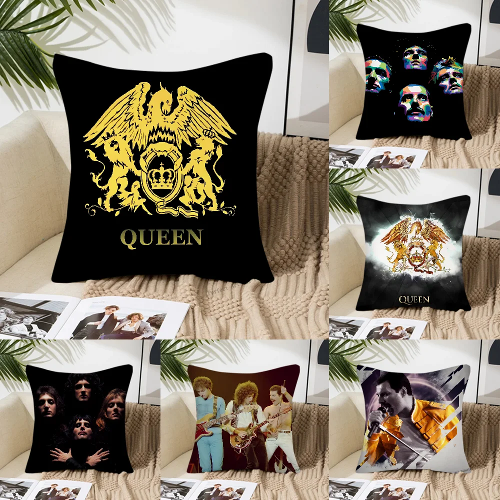 Bohemian Rhapsody Queen F-Freddie Mercury Pillow Bedroom Sofa Leisure Comfort Cushion Car Living Room Home Decoration