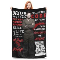 Dexter Morgan Blanket Cover Coral Fleece Plush  Super Soft Throw Blanket for Bed Bedspread