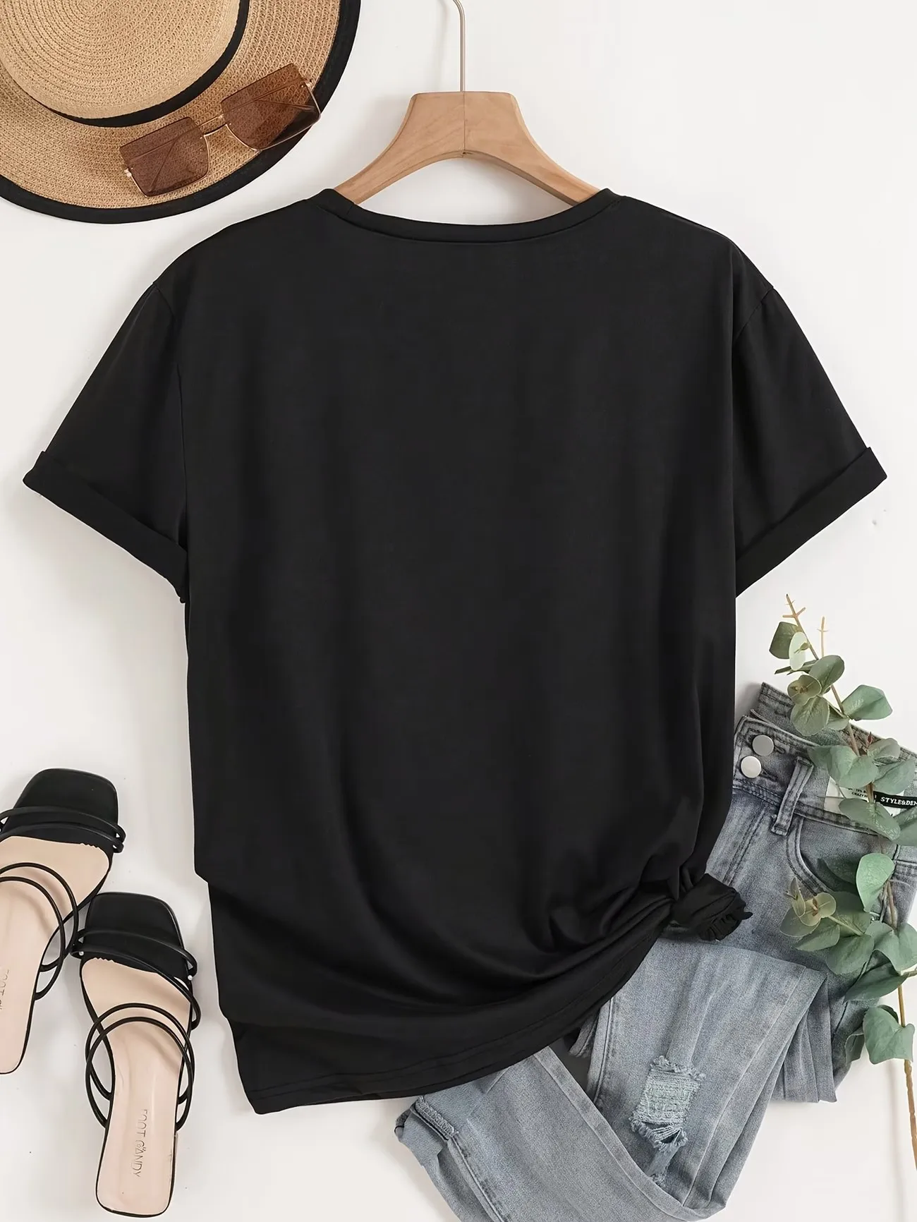 Fashion Y2k Milano Italy T-shirt V Neck Casual Printed T Shirts Women Short Sleeve Tee Shirt V-Neck Summer Women's Top Tee