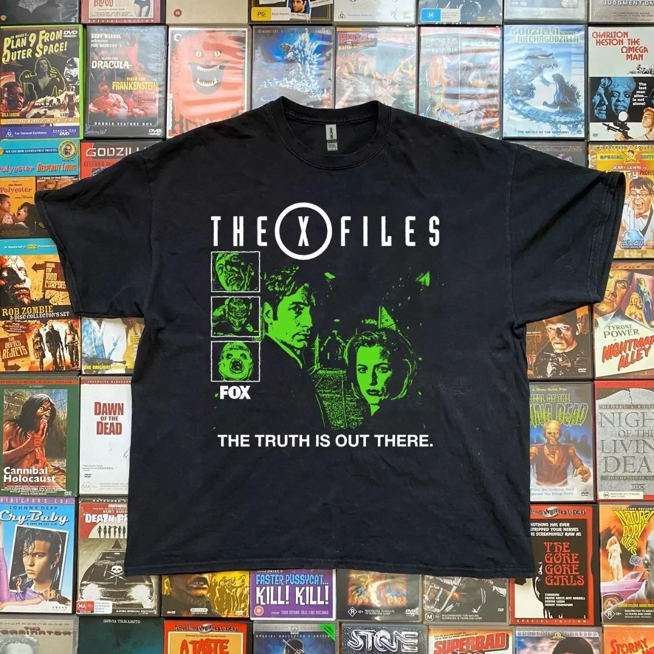 THE X FILES movie retro short sleeve black color shirt reprint KV38160