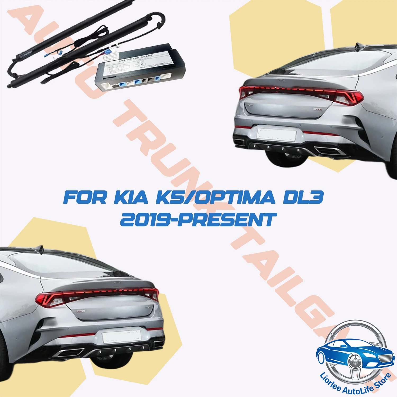 For Kia K5/Optima DL3 2019-present Car Power Trunk Lift Electric Hatch Tailgate Tail Gate Strut Auto Rear Door Actuator