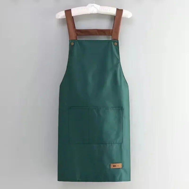 Waterproof Kitchen Apron with Large Pocket for Restaurants