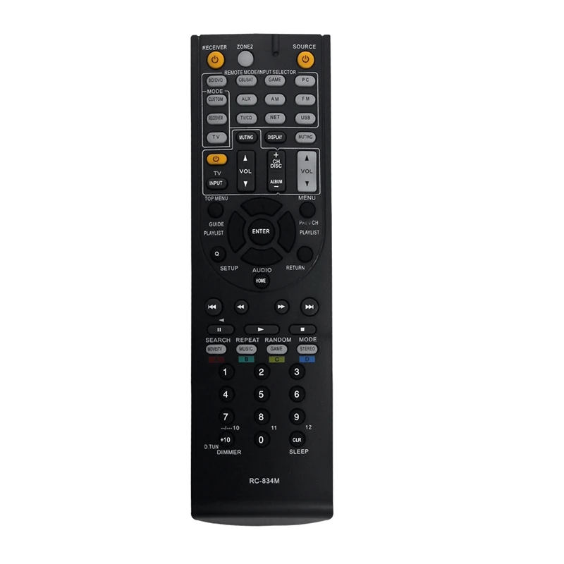 Mando a distancia de repuesto para Receptor AV Onkyo, RC-834M, TX-NR515, TX-NR414, HT-RC440, HT-S6500, HT-S7500, fácil de instalar, HT-R791