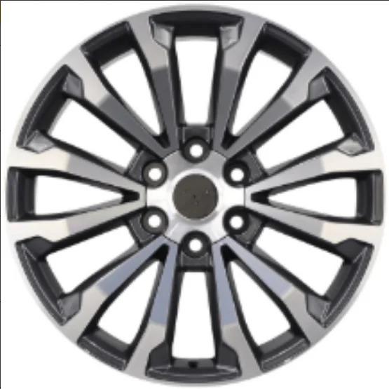 17 Inch Alloy Wheels OEM Machined / Beadlock Black/Gunmetal Mesh/V Spoke For Hilux Prado 4x4 Pickup SUV Rims