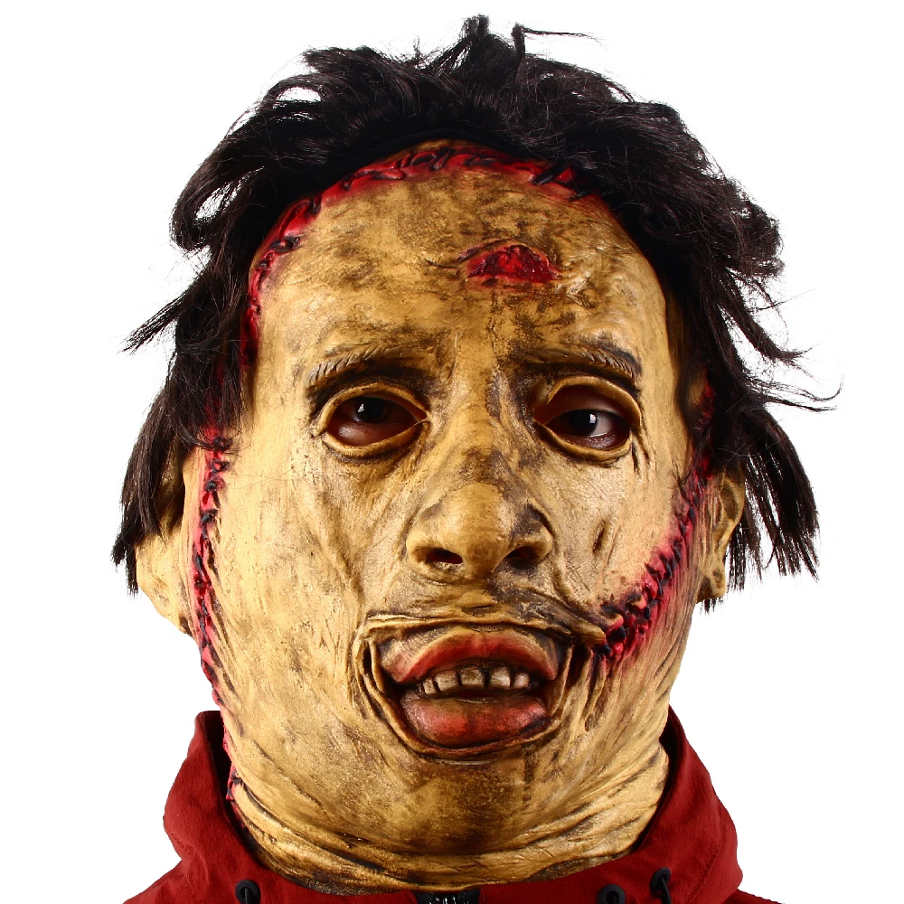 Texas Chainsaw Massacre Leatherface Mask Halloween Horror Fancy Dress Party Cosplay Latex Masks