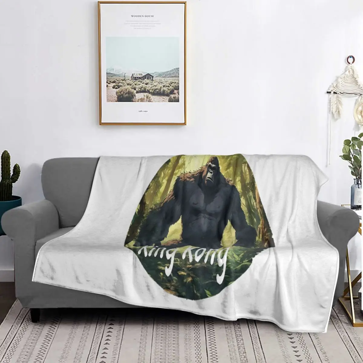 

King Kong - King Kong Movies Blankets Soft Warm Flannel Throw Blanket Bedding for Bed Living room Picnic Travel Home Couch