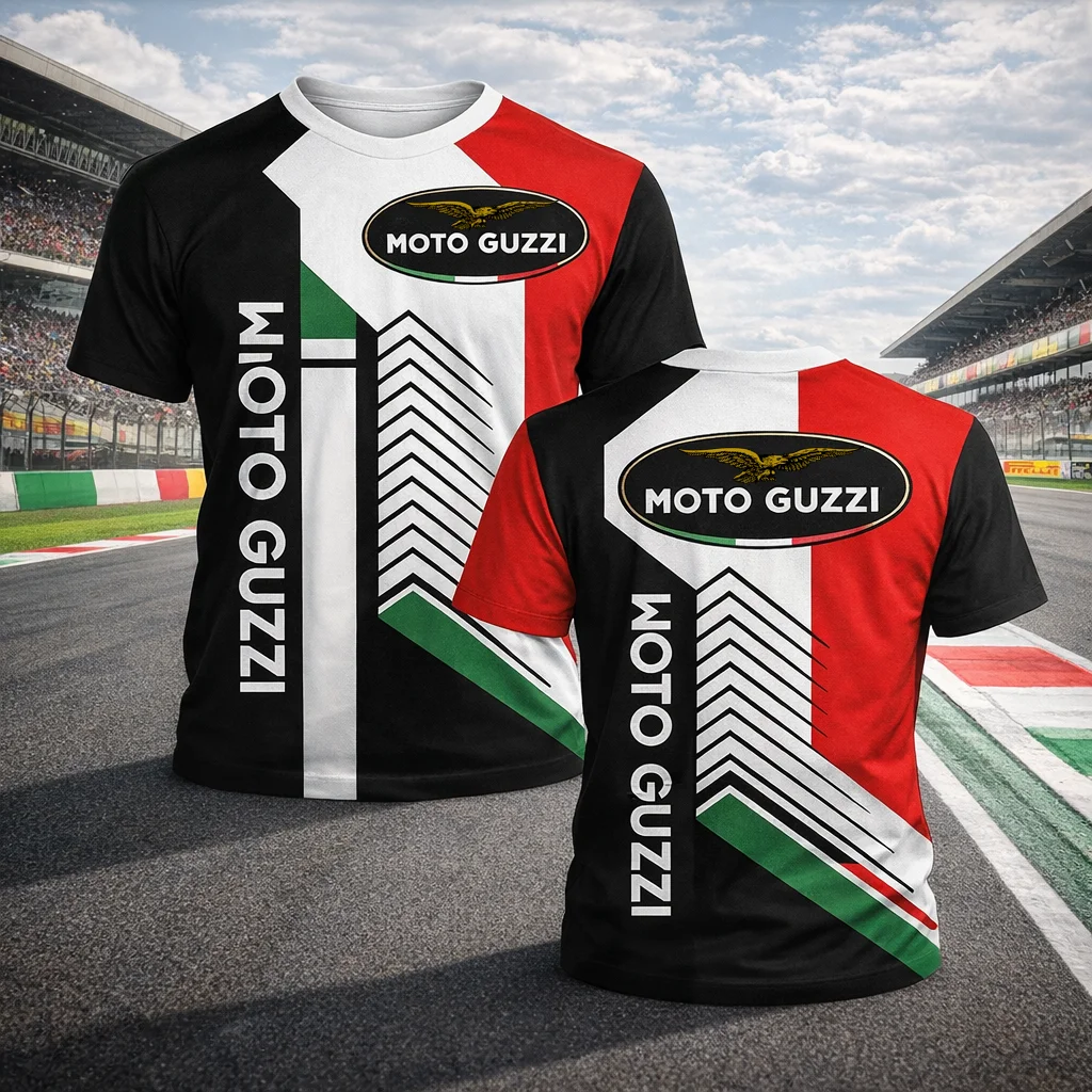 

Moto Guzzi Motorcycle Racing Fan T Shirt Quick Dry Breathable Casual Street Fashion For Biker And Outdoor Enthusiasts