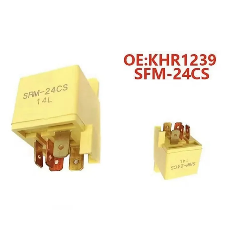 

New High Quality Relay Switch KHR1239 SFM-24CS For Sumitomo SH200-3 SH200A3 Engineering Machinery Parts Excavator Parts