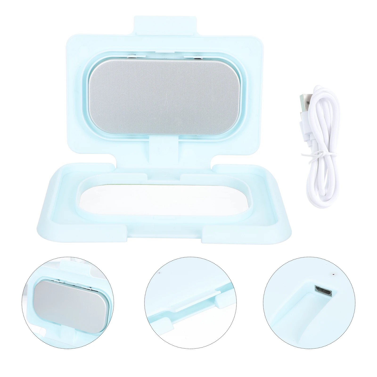 جهاز تسخين الأنسجة المبللة المحمول لمسح الطفل، مادة ABS، توفير الطاقة، درجة حرارة قابلة للتعديل، تغييرات ليلية مريحة