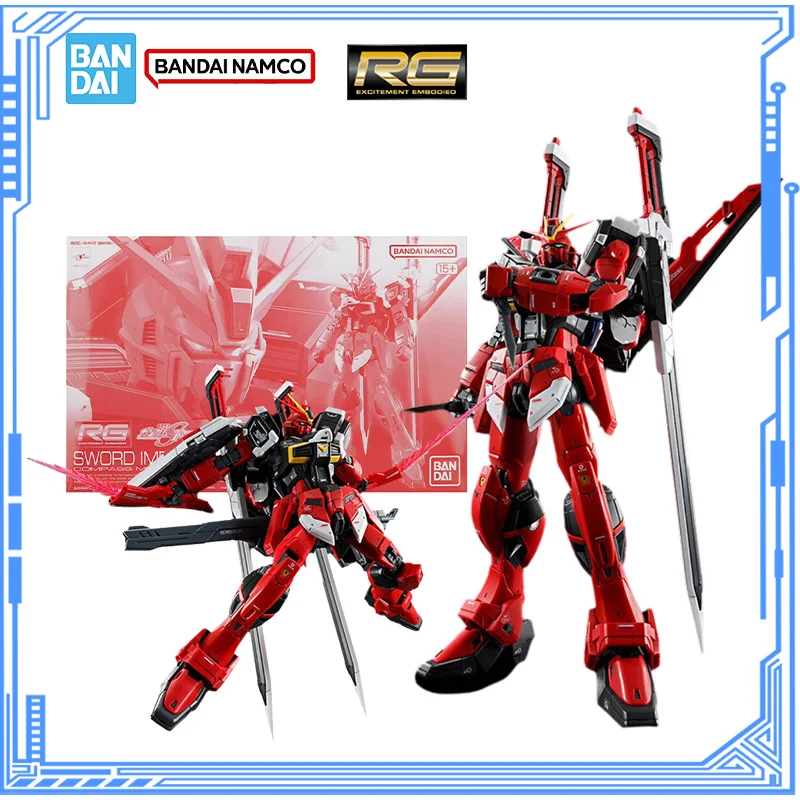

Bandai Genuine Gundam Model Kit RG 1/144 ZGMF-56E2/β Sword Impulse Gundam SpecII Gunpla Action Figures Assembly Model Toys Gifts