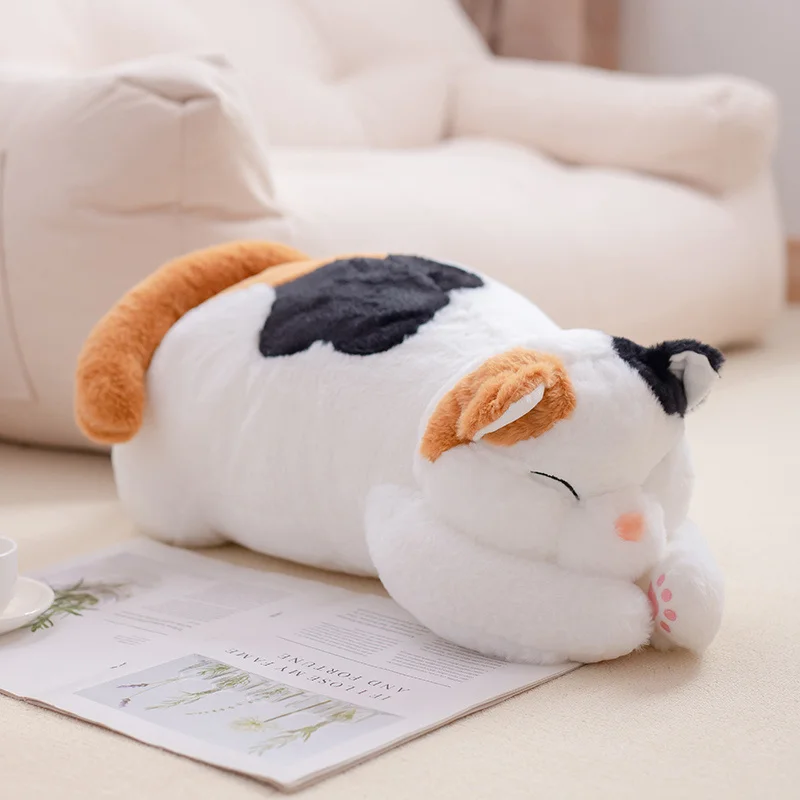 63cm Kawaii Japanese Lazy Big Cat Plush Toy Toy Pillow Soft Sofa Bed Cushion Cute Baby Child Girlfriend Birthday Companion Gift