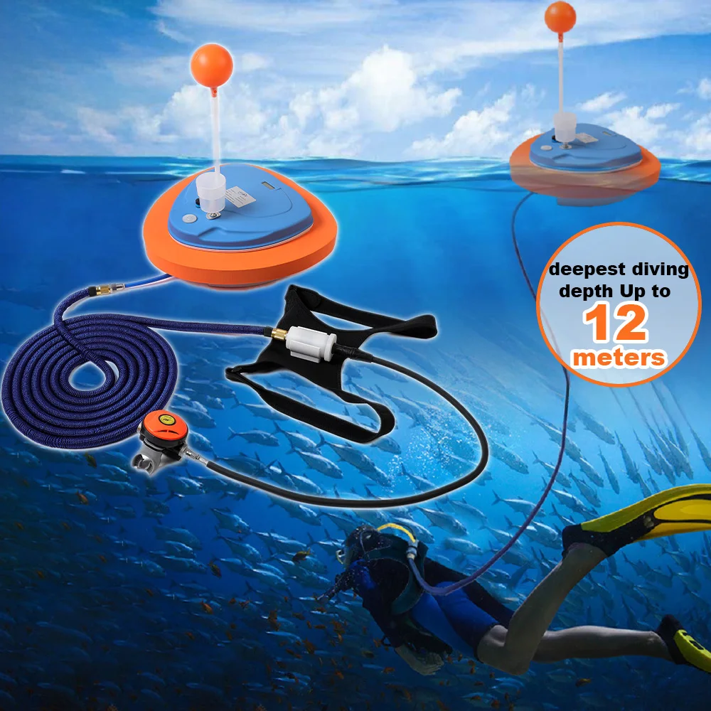 Tudiving New Scuba Diving Ventilator 12M Depth Waterproof Portable