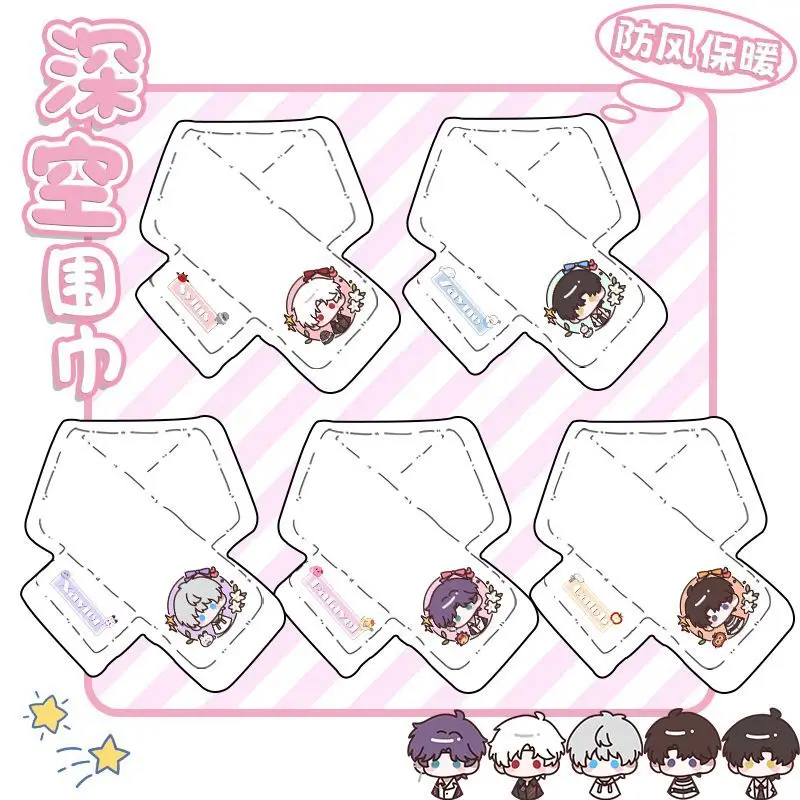 

2025 Love and Deepspace Game Anime Cos Sylus Xavier Caleb Zayne Rafayel Unisex Plush Cute Thickened Warm Scarf Birthday Present