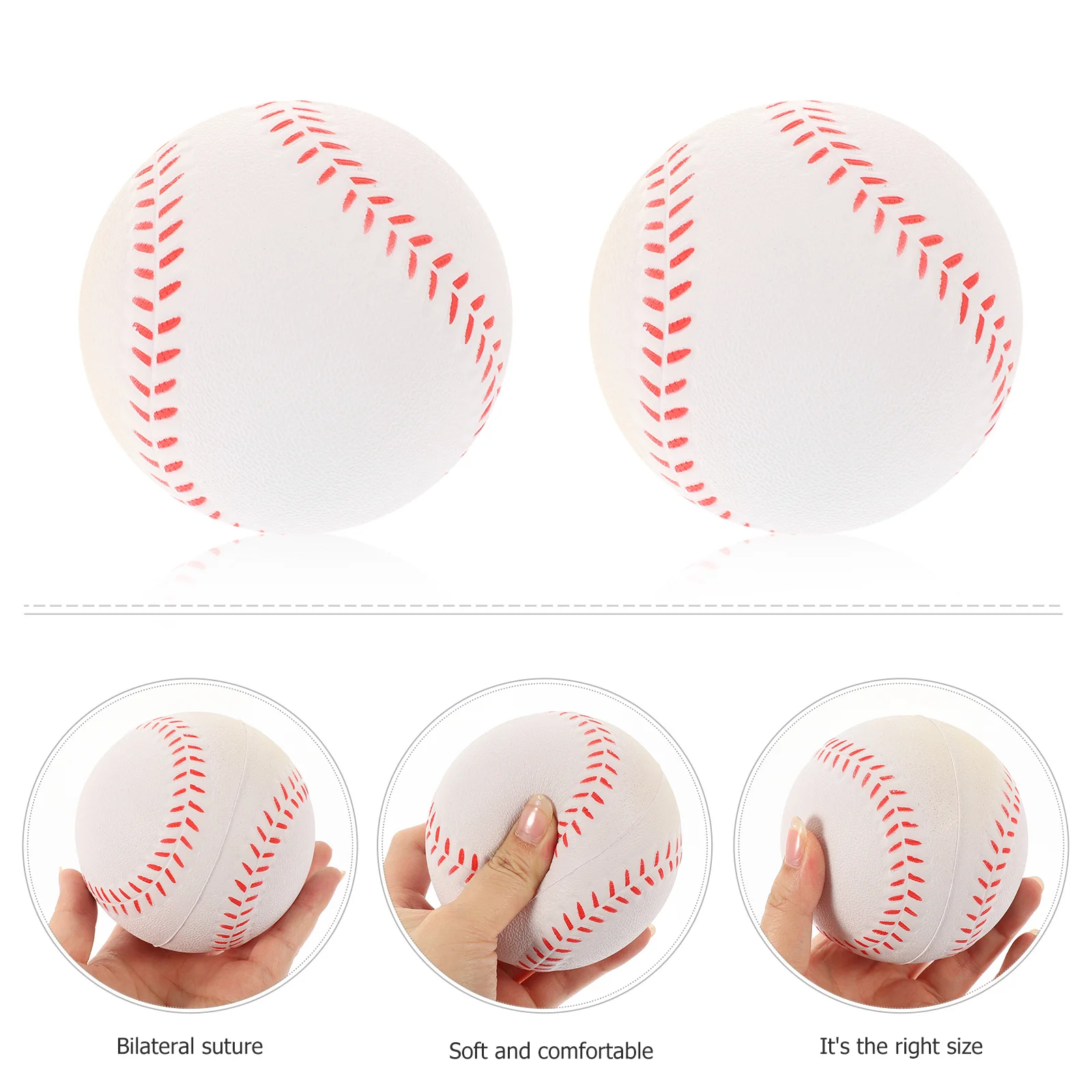 12 قطعة 90 مللي متر Pu ممارسة البيسبول للمبتدئين الأبيض غير نفخ التدريب الكرة مثالية للطلاب رمي التدريبات فريق الرياضة