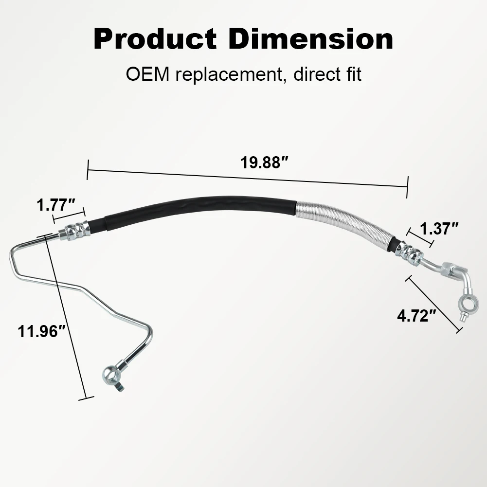497209N00A Power steering pressure hose For Nissan Altima 3.5L V6-2008-2012 Nissan Maxima 3.5L V6-2009-2014 For 3403716