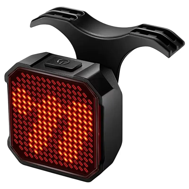 【TRAVEL ESSENTIAL】WEST BIKING Bicycle Intelligent Rear Light Smart Taillight IP66 Waterproof DIY Pixel Light With 244 Pixels To
