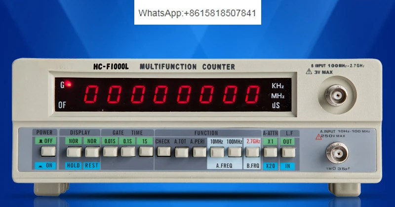 HC-F1000L Frequency Meter 1.0G Frequency Signal Counter Test 8-bit LED Display