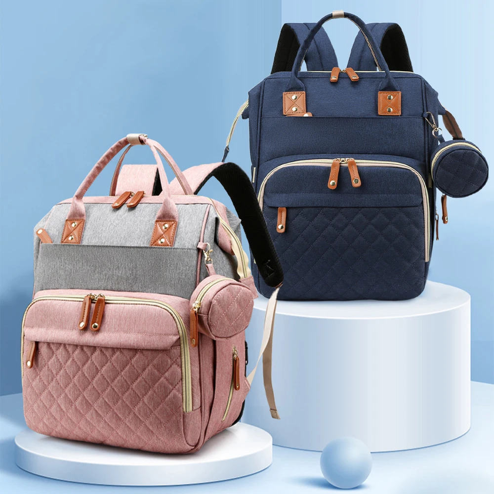 

Quality Outdoor Portable Foldable baby Travelling bed backpack mommy bag fashion leisure large capacity infant carrier bag
