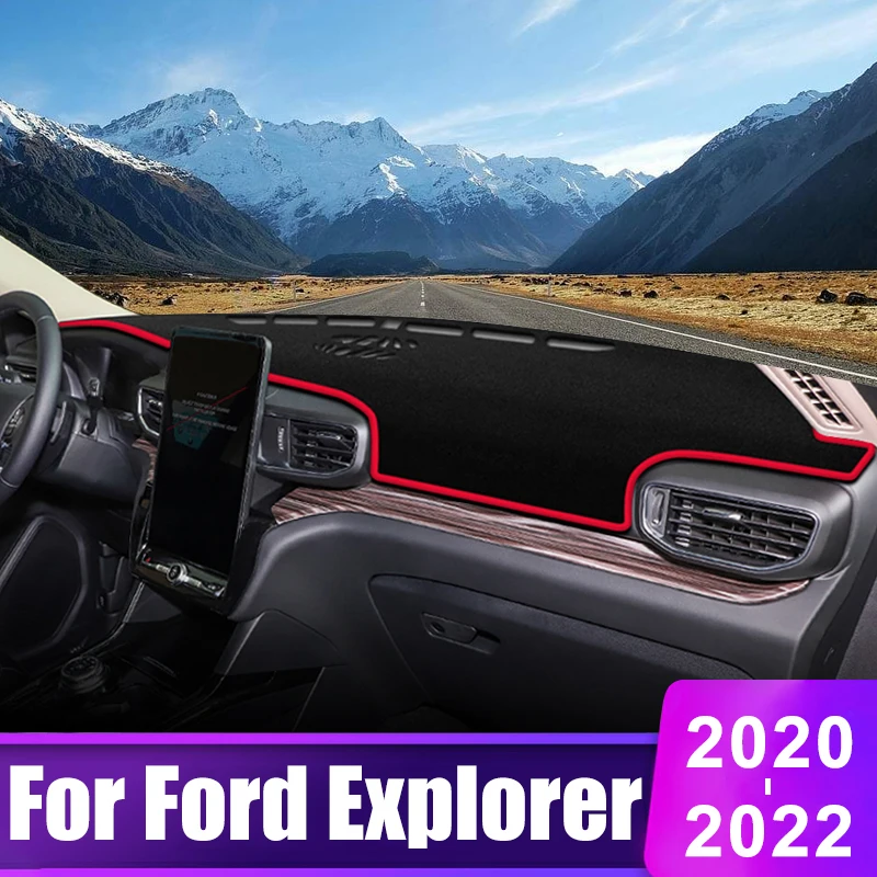 

For Ford Explorer MK6 2020 2021 2022 Car Dashboard Cover Sun Shade Avoid Light Mat Pad Instrument Panel Carpets Accessories