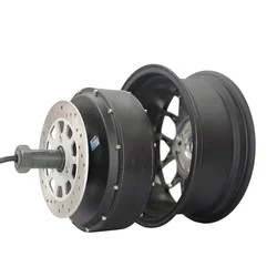 1500W 260 V1 High Effective 12x5.0inch Single Shaft Detachable In Wheel Hub Motor For ATV Car And E-scooter