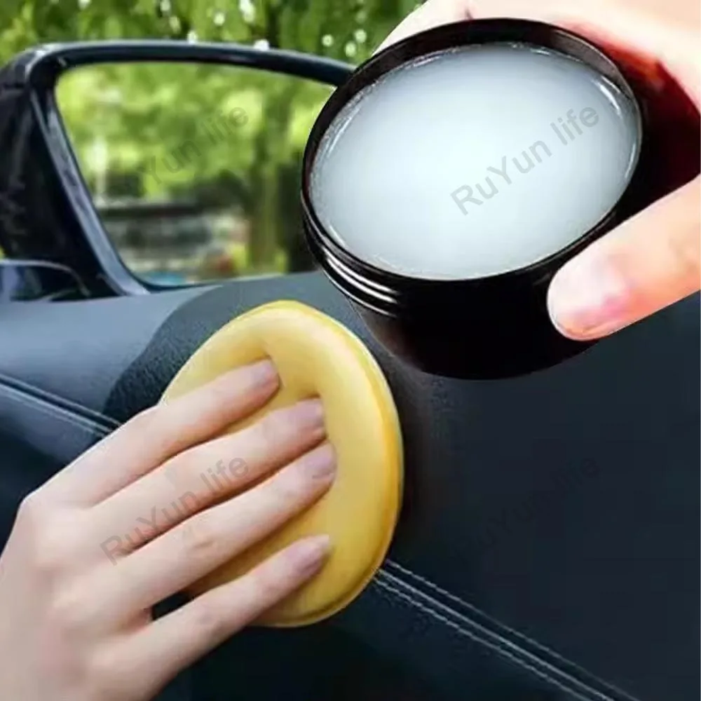 Car Leather Seat Maintenance Cream PU Cleaning Care Balm Conditioner Auto Interior Sofa Shoes Polishing Stain Removal Refurbish