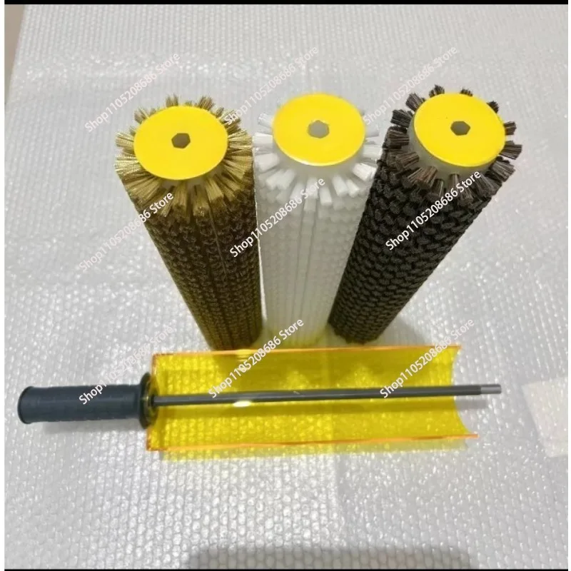 Apply To Snowboard Electric Waxing Roller Polishing Nylon Horse Hair Copper Wire Brush 300mm