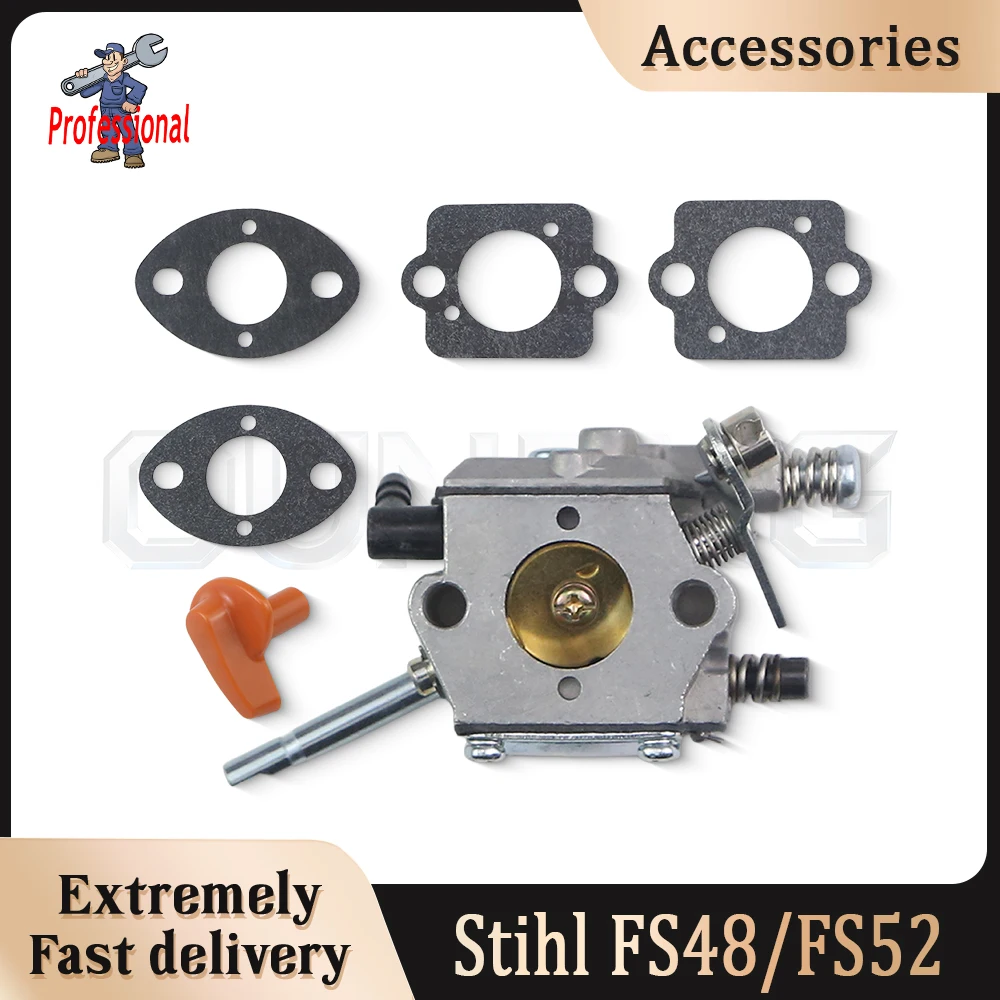 Комплект карбюратора WT-45 WT-45A в сборе для триммеров Stihl FS48 FS52 FS66 FS81 FS106 с прокладками, запасные части для садовой техники