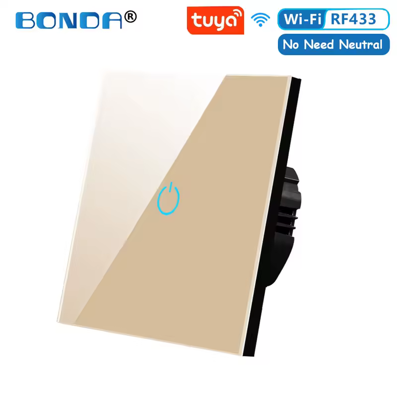 BONDA Smart Switch Alexa RF433 No Neutral Tuya Control Works With Google 1/2/3 Gang Smart Life Home Light WiFi Touch Switches 86 - Image 24