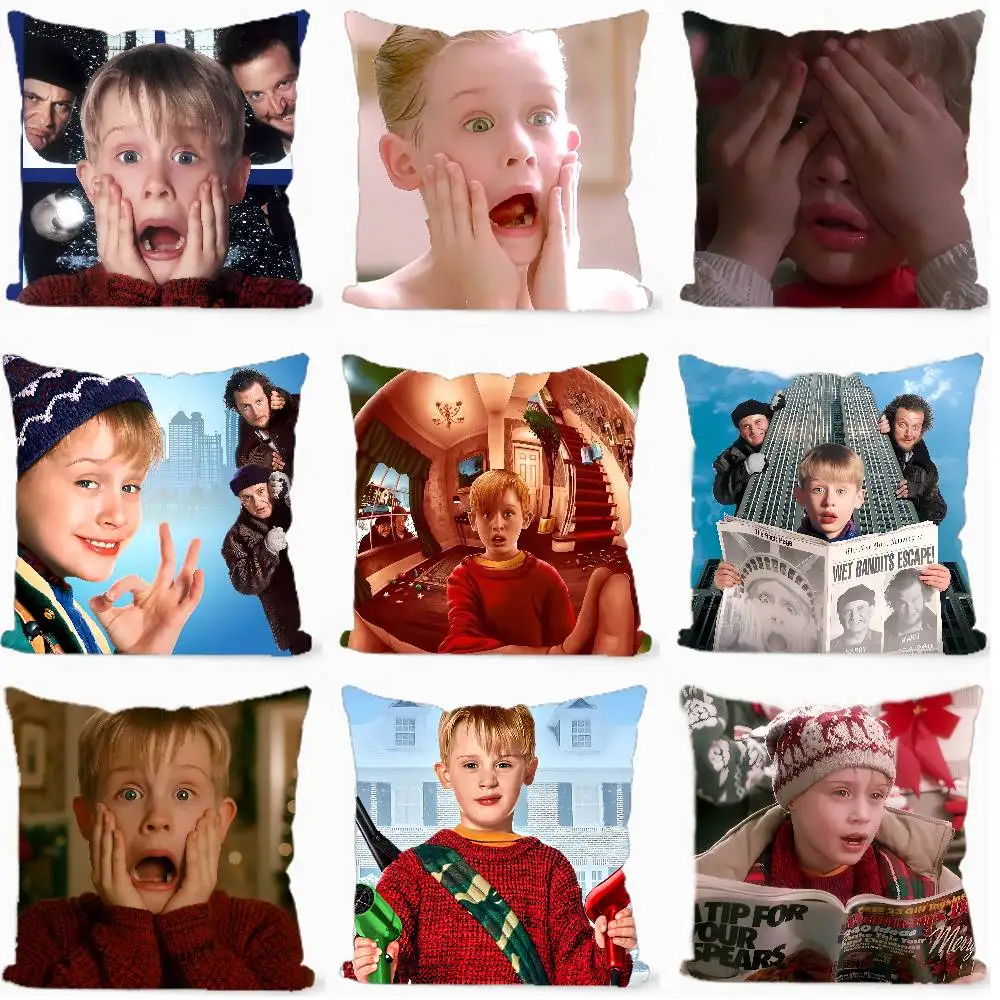 Movie H-Home Alone Mini 45*45cm Cushion Cover Pillow Cover Decor Pillowcase Home Pillowcase For Couch Pillow